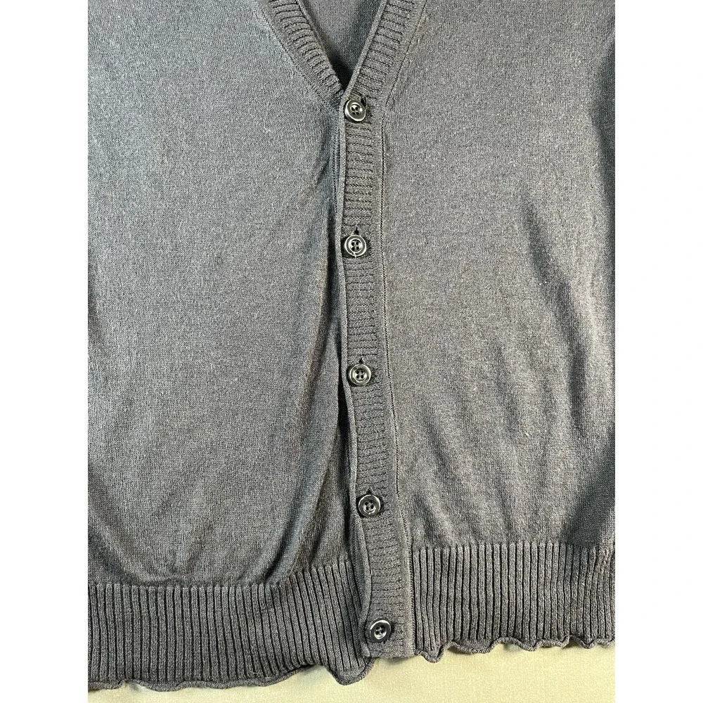 J. Crew Cardigan Sweater Mens Sz Small Knit Elbow Patches Linen Blend